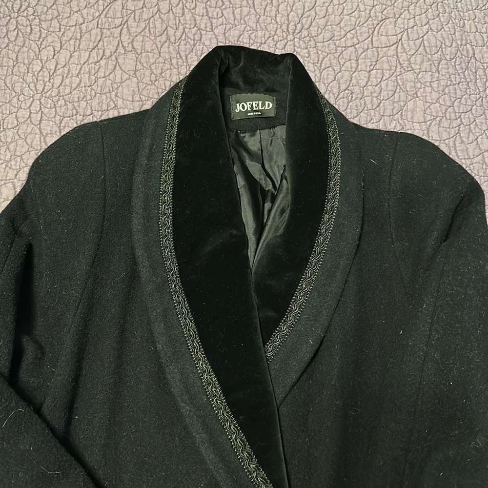 Black wool coat